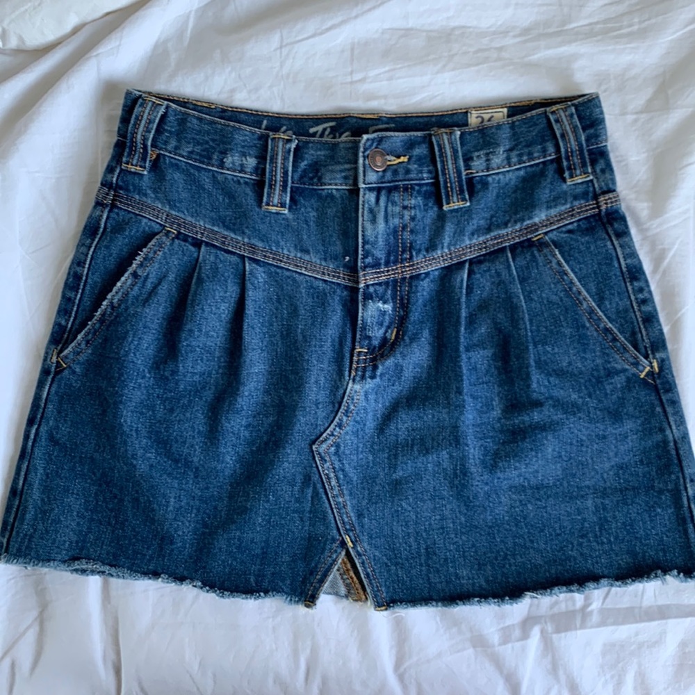 Free people denim skirt, y2k inspired
